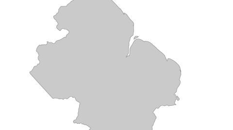Karte: Landkarte Guyana (Politische Staatsgrenzen)