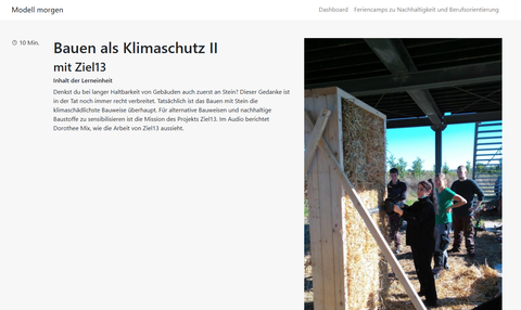 Unterrichtsbaustein: Bauen als Klimaschutz II
