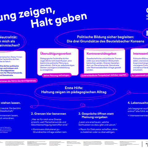 Poster: Haltung zeigen, Halt geben | Poster
