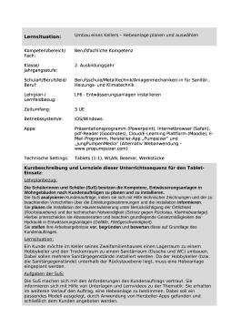 Unterrichtsbaustein: Kellerumbau: Hebeanlage planen und auswählen (ZIP-Datei)