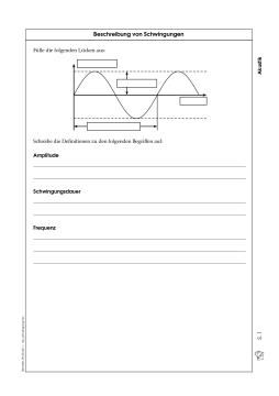 Arbeitsblatt: Beschreibung von Schwingungen (zip)