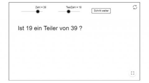 Interaktion: Ist das ein Teiler?