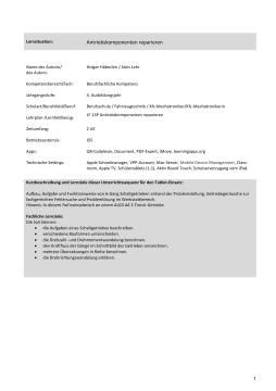 Unterrichtsbaustein: Antriebskomponenten reparieren: Direktschaltgetriebe (ZIP-Datei)