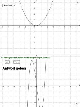 Interaktion: Ableitungsquiz