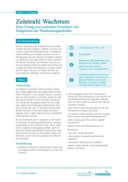 Lernspiel: Zeitstrahl Wachstum