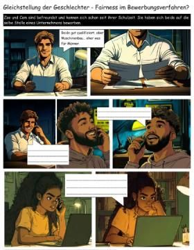 Unterrichtsbaustein: Comic Gleichstellung der Geschlechter