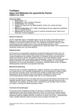 Text: DigiBitS-Tooltipps: sprachliche Fächer (odt)