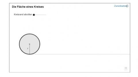 Interaktion: Fläche eines Kreises