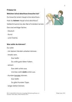 Broschuere: Friseur:in