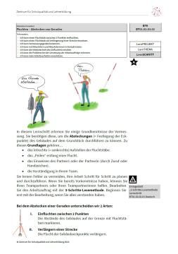 Arbeitsblatt: Fluchten - Abstecken von Geraden (Niveau A | PDF)