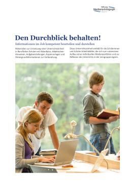 Unterrichtsbaustein: Den Durchblick behalten! Anleitung und Materialien für den Unterricht