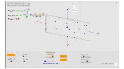 Interaktion: Halleffekt 3D