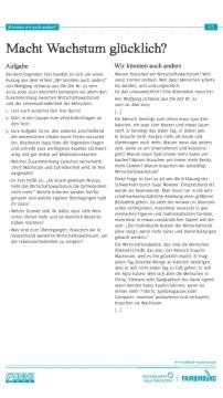 Text: Könnten wir auch anders?: Macht Wachstum glücklich?