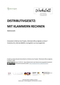 Arbeitsblatt: Distributivgesetz: Mit Klammern rechnen (3)