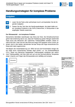 Arbeitsblatt: Modul 7 | Arbeitsblatt 8 "Handlungsstrategien 1 bis 8 in einem Arbeitsblatt"