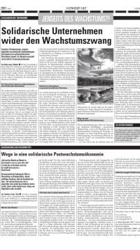 Unterrichtsbaustein: Wo geht´s hier weiter? - Solidarische Ökonomie Text "Solidarische Unternehmen wider den Wachstumszwang"