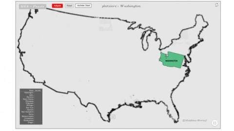 Interaktion: USA - Nordstaatenpuzzle