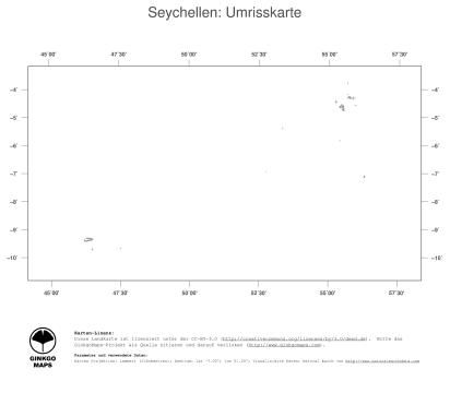 Karte: Landkarte Seychellen (Politische Staatsgrenzen)