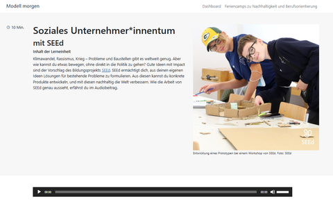 Unterrichtsbaustein: Soziales Unternehmer*innentum