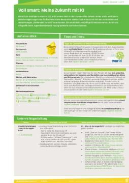 Unterrichtsbaustein: DigiBitS-Unterrichtseinheit: Voll smart: Meine Zukunft mit KI (pdf)