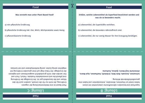 Lernspiel: Wissensquiz Handel | Food