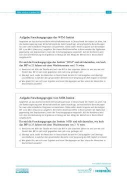 Arbeitsblatt: Mehr wird’s in jedem Fall: Aufgabenblatt und Rechentabelle