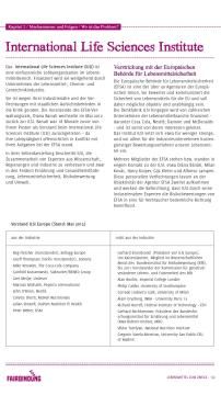 Unterrichtsbaustein: Wo ist das Problem? - Text International Life Sciences Institute (ILSI)