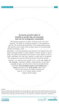 Unterrichtsbaustein: Both sides of the coin - Growth and sustainability