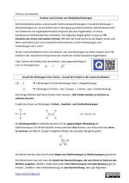 Veranschaulichung: Struktur und Formeln von Molekülverbindungen (doc)